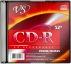 Диск CD-R 700Mb 80мин VS 52x Slim