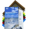 Обложки ПВХ А4 0,18мм прозрачные синие 100шт